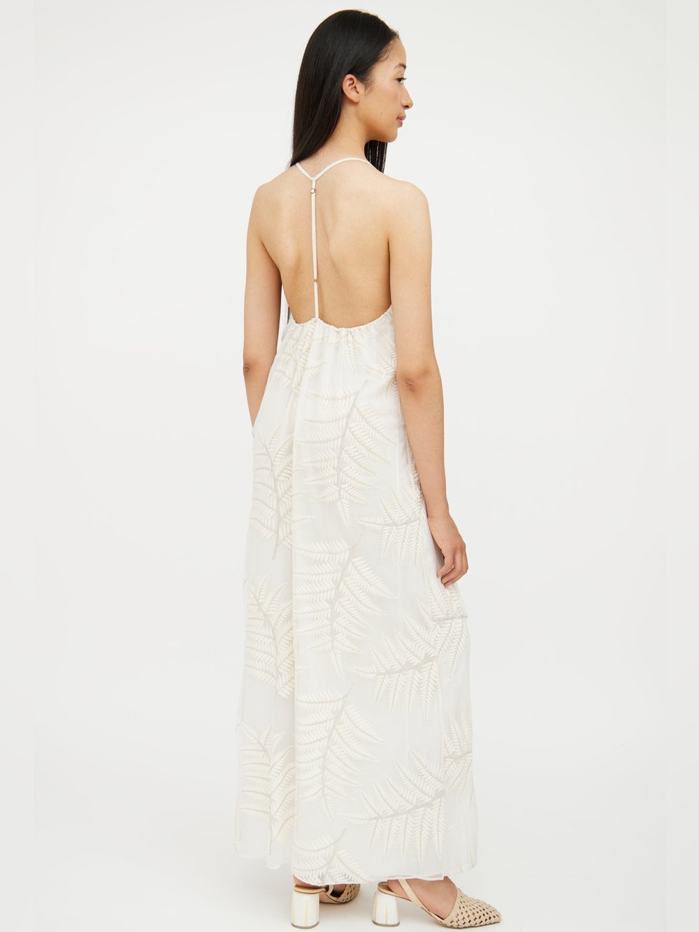 alice + olivia | silk embroidered maxi dress